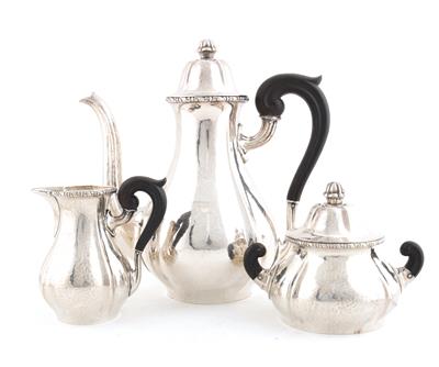 Schwedische Silber Kaffeegarnitur, - Antiques