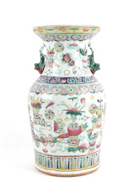 Famille rose Vase, - Antiques