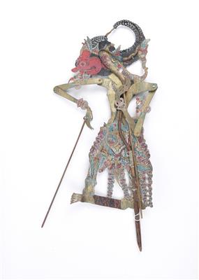 4 indonesische 'Wayang kulit' Schattenspiel-Figuren, - Asiatika und islamische Kunst