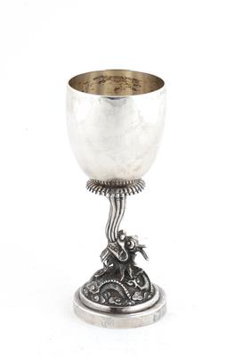 Chinesischer Silber Pokal, - Asiatica