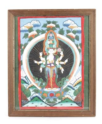 Thangka des Avalakiteshvara, - Asiatica