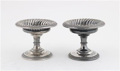 Paar Silber Gewürzschälchen von 1831, - Antiquariato