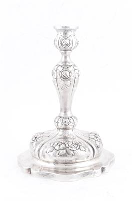 Wiener Silber Kerzenleuchter, - Antiques