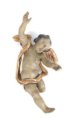 Fliegender Biedermeier Engel, - Antiquitäten