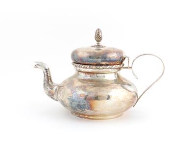 Silber Teekanne, - Antiquitäten