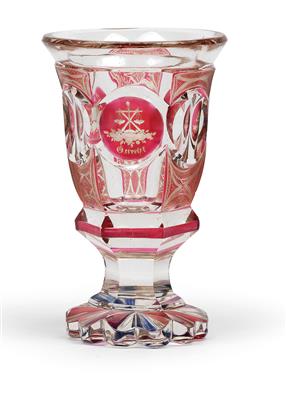 Pokal mit Symbolen, - Antiquariato