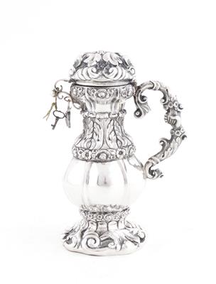 Ungarische Silber Spardose von 1843, - Antiques