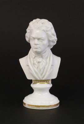 Beethoven Büste, kaiserliche Manufaktur, Wien 1861, - Antiquitäten