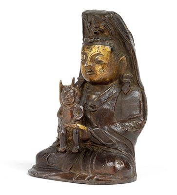 Guanyin mit Kind, China, 17. Jh. - Asiatica e Arte