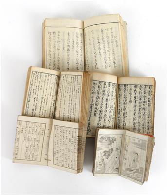 Konvolut von 5 watoji-hons, Japan, 19. Jahrhundert, - Asiatika und islamische Kunst