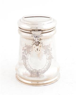 Silber Spardose, - Antiques