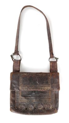 Leder Jagdtasche, - Antiques