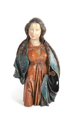 Weibliche Heilige, - Antiquitäten