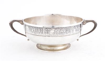 Birminghamer Silber Henkelschale, - Antiques