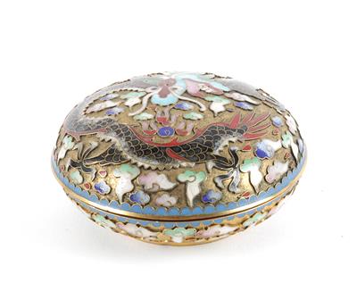 Cloisonné Dose, - Antiquariato