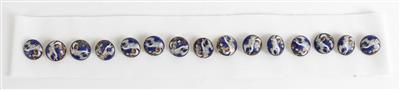 15 Cloisonné Knöpfe, - Summer auction Antiques