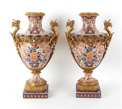 Paar Keramikvasen, - Sommerauktion Antiquitäten
