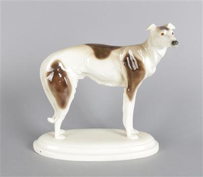 Stehender Windhund, - Asta estiva Antiquariato