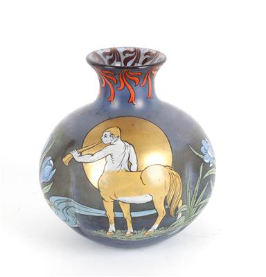 Otto Thamm (Form)/Max Rade (Dekor) - Vase "Broncezypern", - Asta estiva Antiquariato