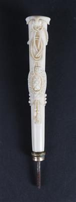 Elfenbein Schirmgriff, - Summer auction Antiques
