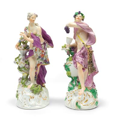Allegorien "Frühling und Herbst", - Summer auction Antiques