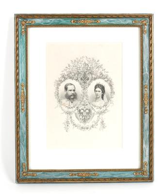 Kaiser Franz Joseph I. und Kaiserin Elisabeth, - Sommerauktion Antiquitäten