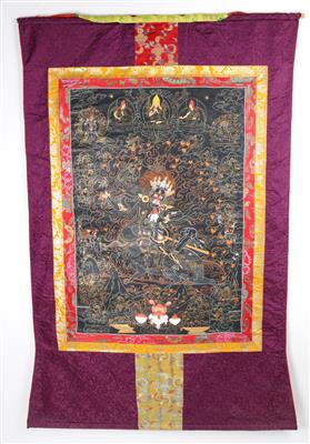 Thangka der Palden Lhamo, Nepal, 20. Jh. - Antiques