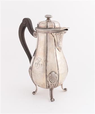 Französische Silber Kaffeekanne, - Antiques