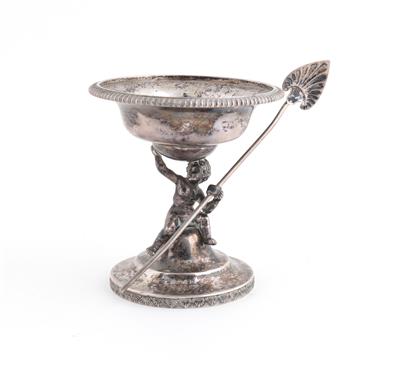 Silber Gewürzschälchen von 1828, - Antiques