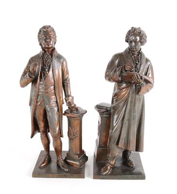 Mozart und Beethoven, - Antiques