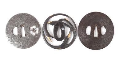 3 Tsuba, - Antiquariato