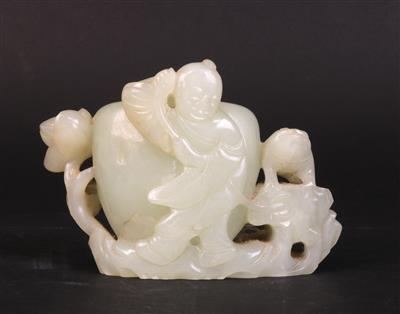Kleine Vase mit Liu Hai und dreibeiniger Kröte, - Antiques