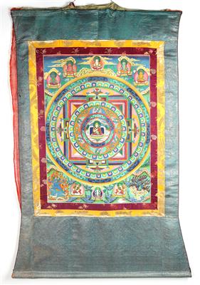 Tsongkhapa Mandala, Nepal, 2. Hälfte 20. Jh. - Asiatische und Islamische Kunst
