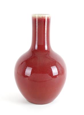 Vase mit kupferroter Glasur, - Starožitnosti