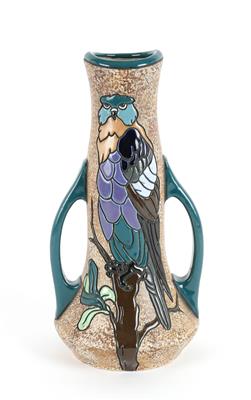 Jugendstil-Henkelvase, - Antiquitäten