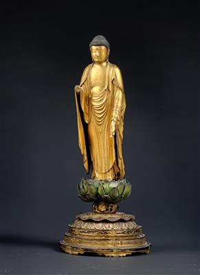 Stehende Figur des Buddha Amida, Japan, Edo Periode - Japanische Kunst