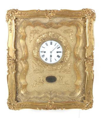 Biedermeier Rahmenuhr mit Adleraufsatz - Antiques