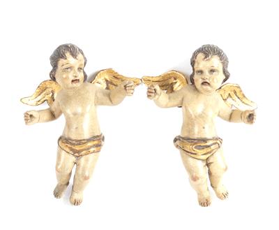 Paar fliegende Engel, - Antiques