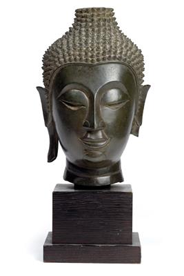 Kopf eines Buddha, Thailand, 17./18. Jh. - Starožitnosti