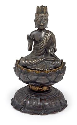Bodhisattva auf doppeltem Lotussockel, Japan, 19. Jh. - Antiquitäten