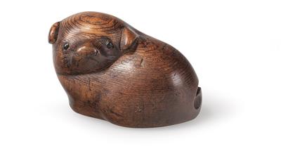 Netsuke eines Welpen, - Antiques