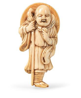 Netsuke des Chinnan Sennin, Japan, Ende 18./Anf. 19. Jh. - Starožitnosti