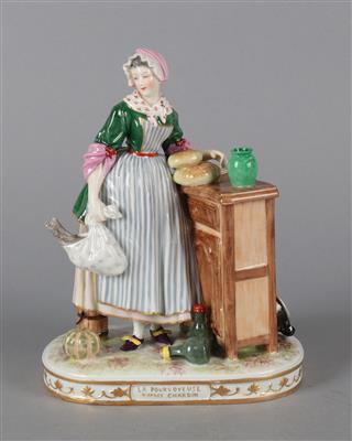 "LA POURVOYEUSE D' APRES CHARDIN" - Antiques