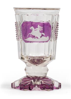 "4. Oktober 1836" Pokal mit Reiterin, - Antiquariato