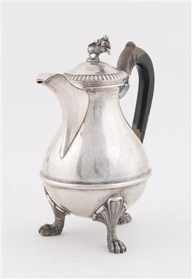 Italienische Silber Kanne, - Antiquariato