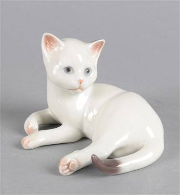 Liegende Katze, - Antiquariato