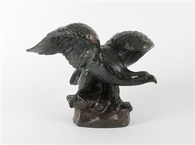 Adler auf Fels sitzend, - Antiquariato