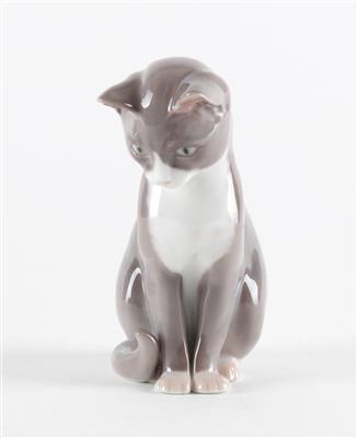 Sitzende Katze, - Antiquariato