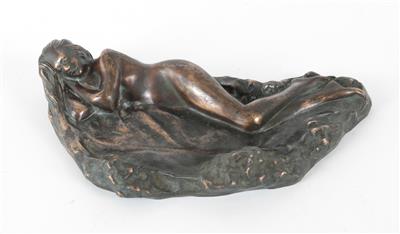 Figurale Bronze Schale, - Antiques