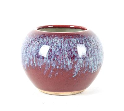 Flambé glasierte Vase oder Gefäß, - Asiatica and Art